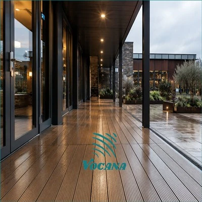 Buyuk Britaniya jamoat yo'laklari uchun-slipga qarshi WPC Decking|Tijorat kompozit taxta plitalari
