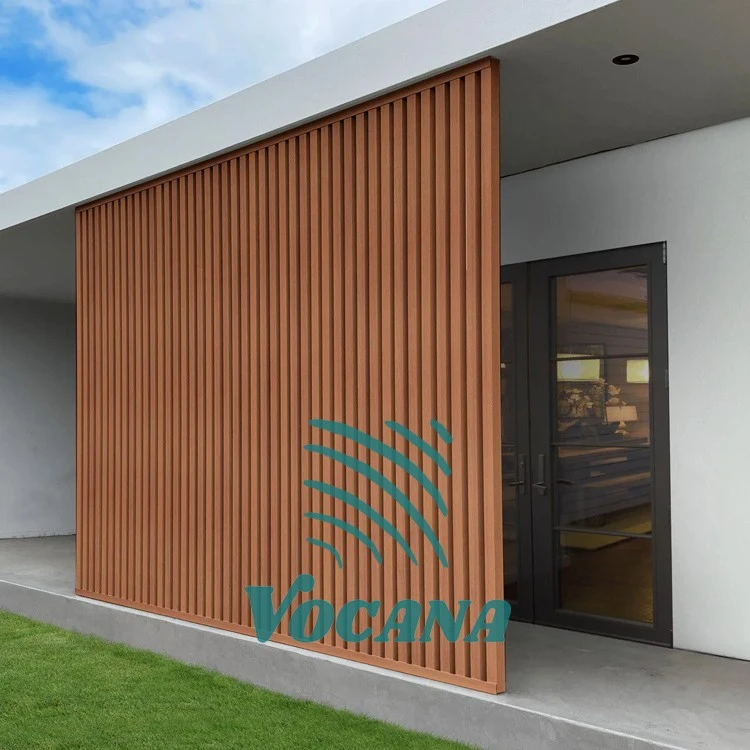 Weatherproof WPC Partition Tube Cladding for Outdoor Pavilion & Facade Projects